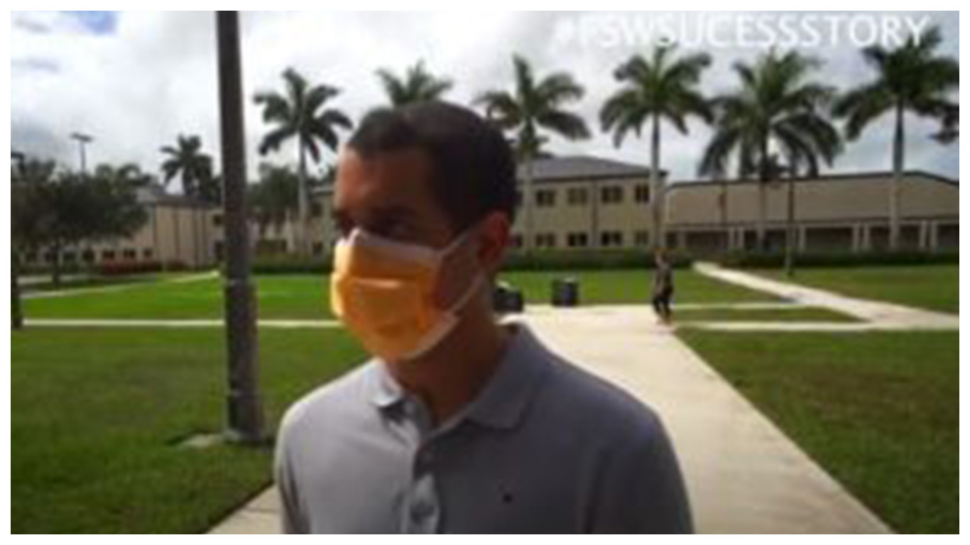 Watch the success story video featuring FSW student Fernando Garcia.